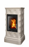 Керамическая печь-камин ABX KALEDONIE EXclusive, низкая - вставка Orion