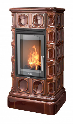 Керамическая печь-камин ABX KALEDONIE EXclusive, низкая - вставка Orion