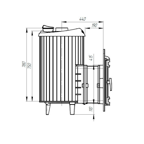 Печь для бани Прометалл Атмосфера L ламели Верде Гватемала наборный рисунок