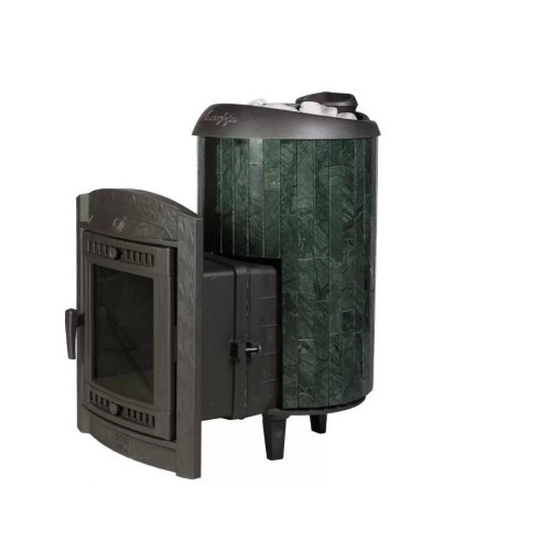Печь для бани Прометалл Атмосфера L ламели Верде Гватемала наборный рисунок