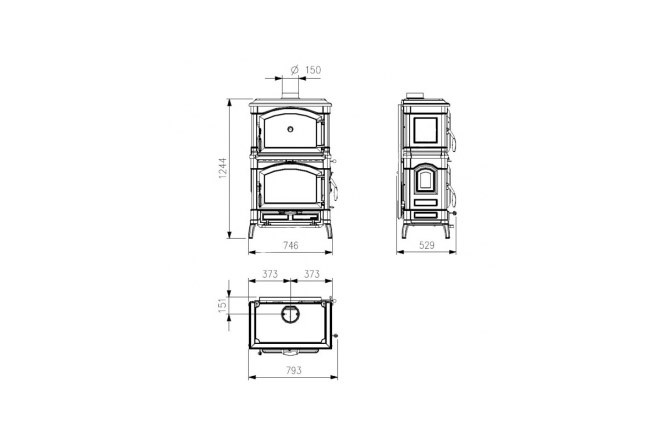 Печь-камин La Nordica Cast Iron (Isotta Forno)