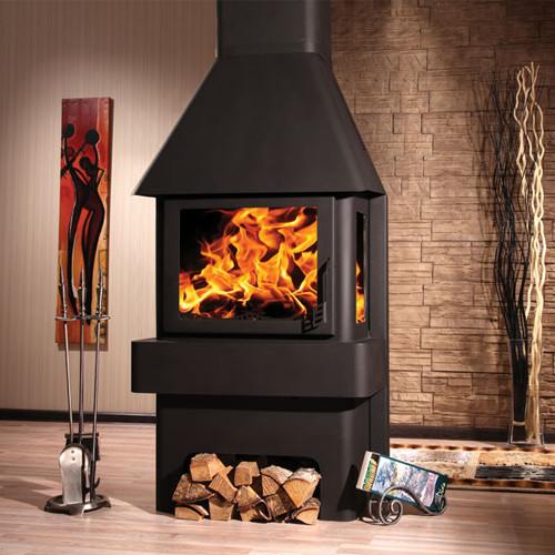 Печь-камин ЭкоКамин Бавария 3 стекла