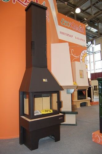 Печь-камин ЭкоКамин Бавария 3 стекла