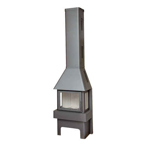 Печь-камин ЭкоКамин Бавария 3 стекла