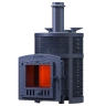 Печь для бани Технолит Искандер ЗК 25 (П2) Pro Ураган