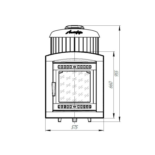 Печь для бани Прометалл Атмосфера L ламели Россо Леванто