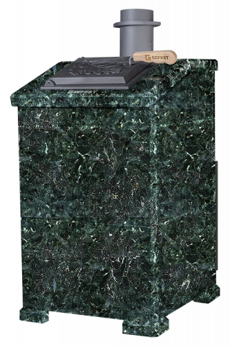 Печь для бани комплект Технолит Гефест GFS ЗК 30(М) Президент 1000/50 Серпентинит