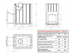 Топочный агрегат для бани ВВД Калита