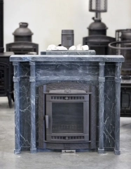 Портал из натурального камня талькохлорит для банных печей Прометал