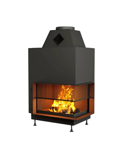 Каминная топка открытая с сеткой Астов О2С 70\50