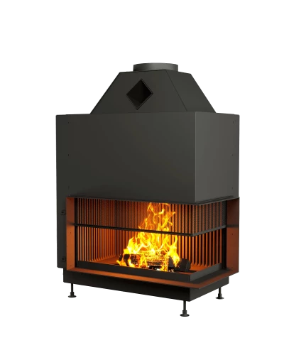 Каминная топка открытая с сеткой Астов О2С 90\50