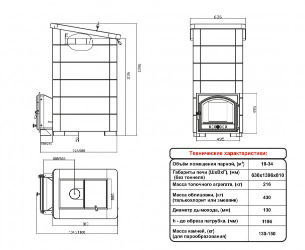 Печь для бани ВВД Калита Экстрим РК