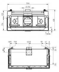 Каминная топка Hoxter UKA 37/125/37/57h