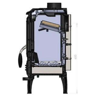 Печь-камин чугунная Guca ARINA (низкая)