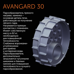 Печь для бани Технолит Авангард ЗК 35 (П2)