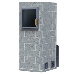 Печь для бани комплект Технолит Гром 50 (П2) Русский пар 1620/45 Талькомагнезит кирпич