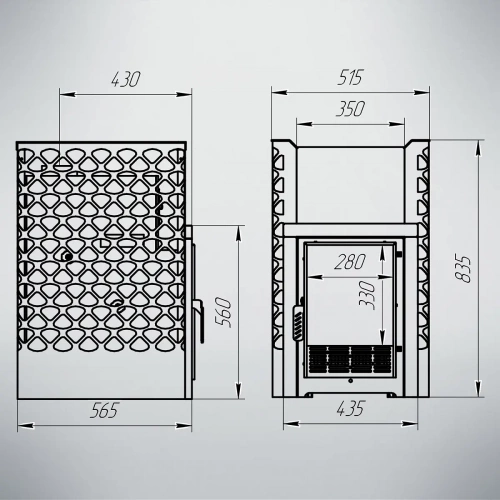 Печь для бани Варвара Грация