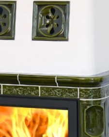 Керамическая печь-камин ABX LAPONIE I, с допуском воздуха