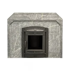 Портал из натурального камня талькохлорит для банных печей Прометал узор №7