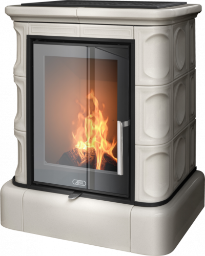 Керамическая печь-камин ABX MARINA EXclusive, кафельный цоколь