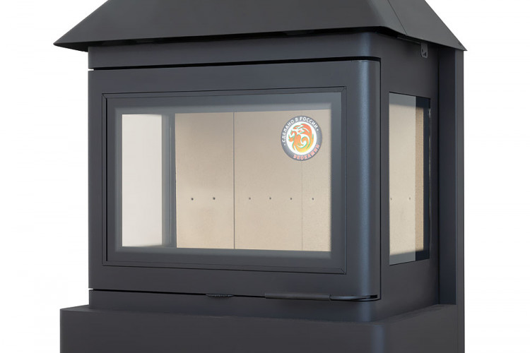 Печь-камин ЭкоКамин Прага 3 стекла