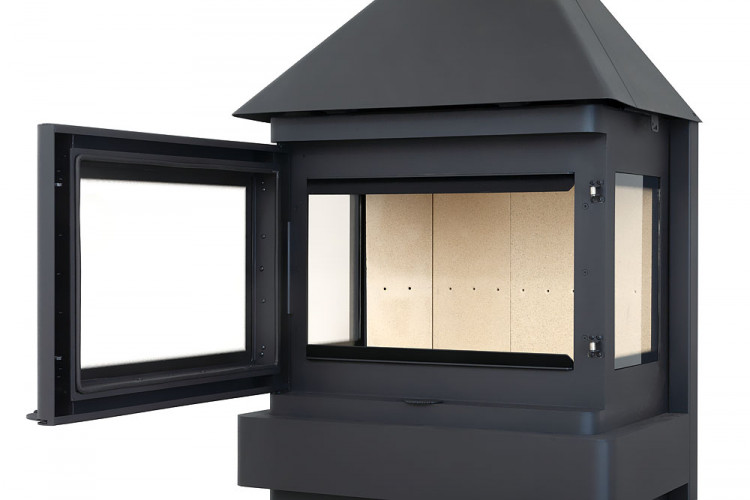 Печь-камин ЭкоКамин Прага 3 стекла