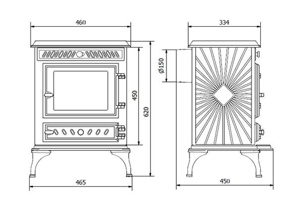 Печь-камин KAWMET P3