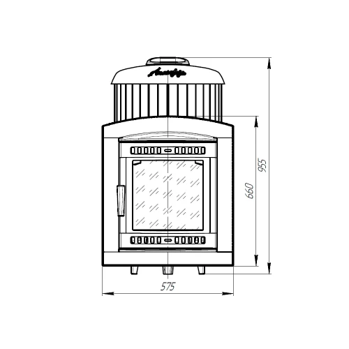 Печь для бани Прометалл Атмосфера L + ламели Змеевик наборный