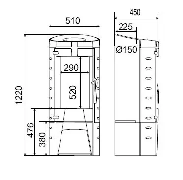 Печь-камин Supra TOMERA