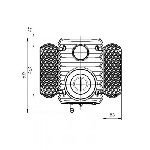 Печь отопительно-варочная чугунная Прометалл Тайга PRO
