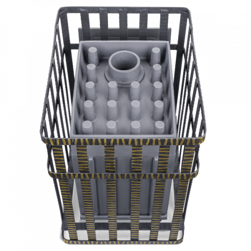 Печь для бани Технолит Гроза 18 (М) в сетке