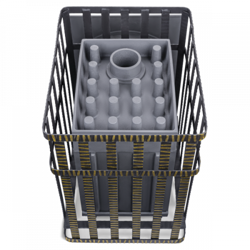 Печь для бани Технолит Гроза 24 (П) в сетке