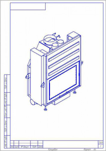 Каминная топка ЭкоКамин Вега 1000 К