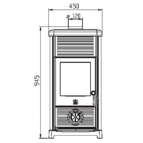 Печь Plamen MAESTRAL N, эмалированная