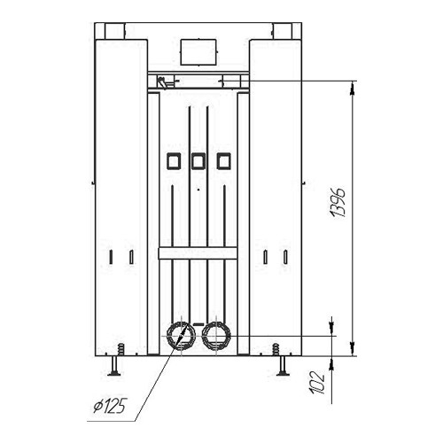 Каминная топка ЭкоКамин Дельта 1200