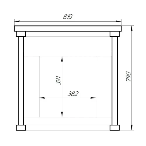 Портал из натурального камня талькохлорит для банных печей Прометал мини