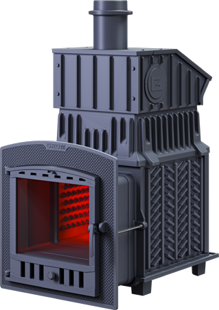 Печь для бани комплект Технолит Гром 80 (П) Президент 1320/60 Серпентинит