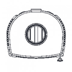 Печь-камин Plamen GALA, черная