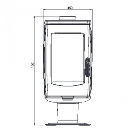 Печь-камин Plamen ARIA, черная