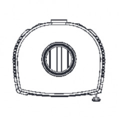 Печь-камин Plamen ARIA, черная