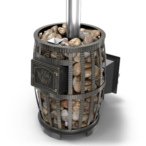 Чугунная банная печь Везувий Легенда Русский пар Ковка 30 (240)