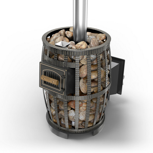 Чугунная банная печь Везувий Легенда Русский пар Ковка 30 (270)