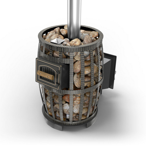 Чугунная банная печь Везувий Легенда Русский пар Ковка 30 (271)