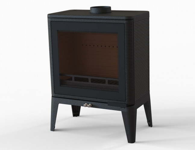 Печь-камин FireWay Solo II стекло шелкография