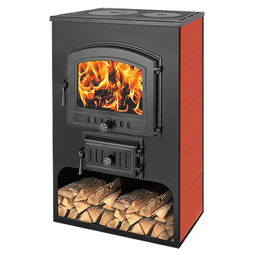 Печь-камин Везувий ПК-03 (224) с плитой