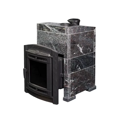 Печь для бани Прометалл Атмосфера L в облицовке Амфиболит
