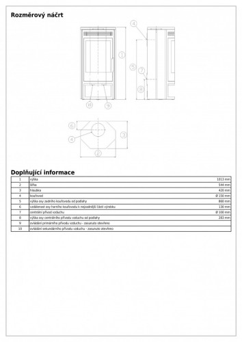 Печь-камин ABX Baltik 6