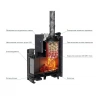 Печь для бани Прометалл Атмосфера XL в облицовке Пироксенит