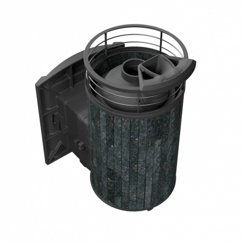 Печь для бани Прометалл Атмосфера L ламель-сетка Пироксенит без облицовки тоннеля