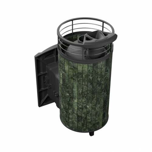 Печь для бани Прометалл Атмосфера XL ламель-сетка Змеевик без облицовки тоннеля